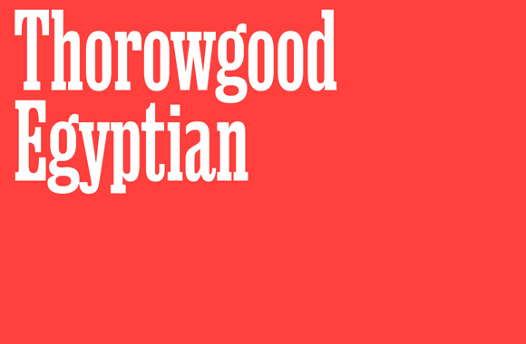 Thorowgood Egyptian Font